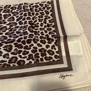 Sézane Leopard Print handkerchief scarf